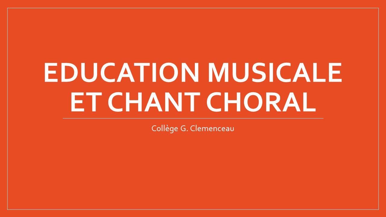 Présentation Education musicale (carrousel)